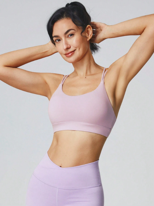 GLOWMODE FeatherFit Strappy Back Sports Bra