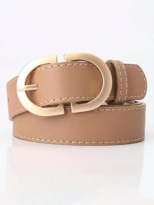 1pc Minimalist Fashion Ladies' Leather Belt