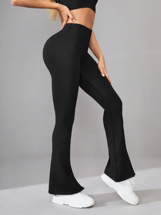 Yoga Basic High Stretch Flare Leg Sports Pants workout