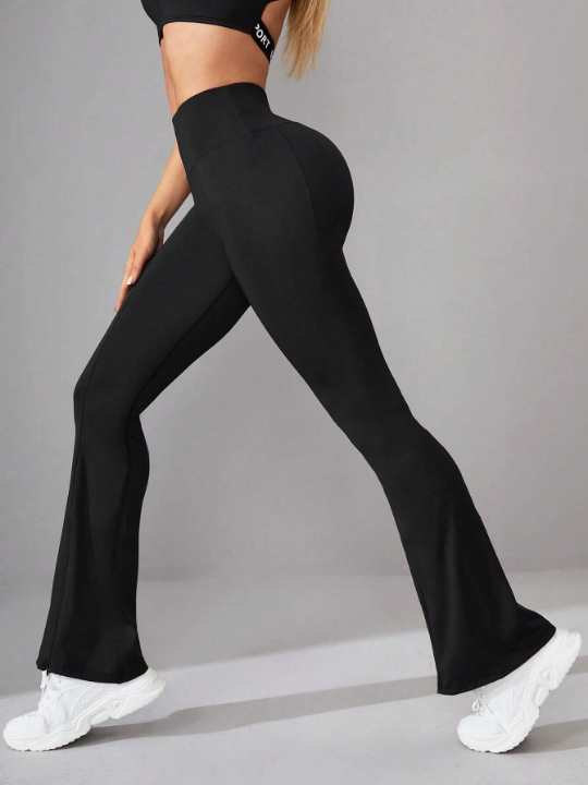 Yoga Basic High Stretch Flare Leg Sports Pants workout