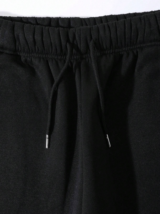 Men's Drawstring Elastic Waist And Cuffed Pants