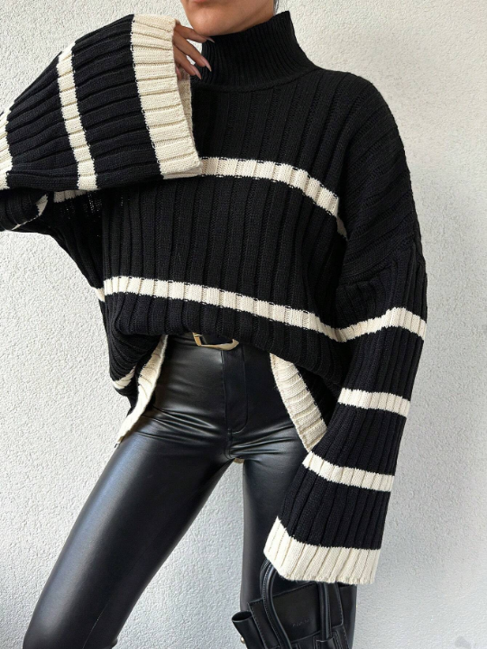 Women's Loose Fit Bell Sleeve Sweater