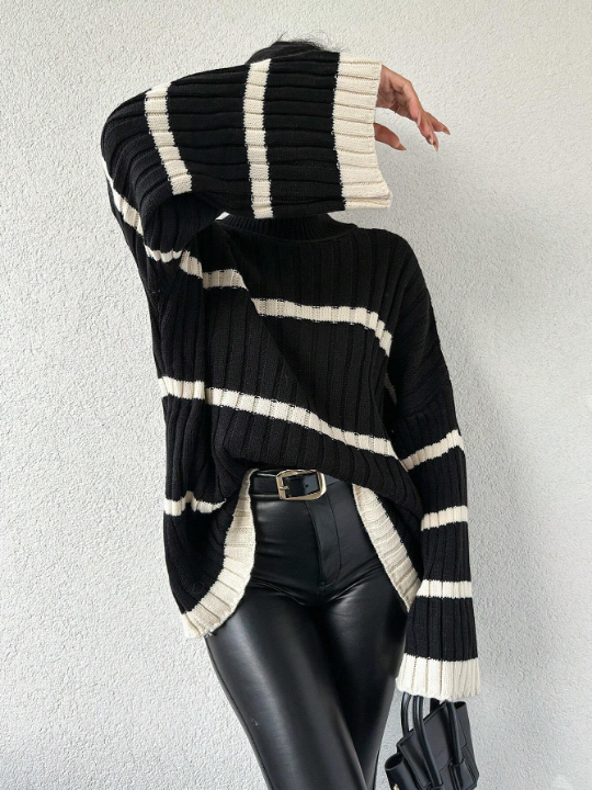 Women's Loose Fit Bell Sleeve Sweater