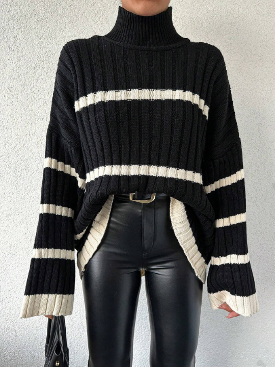 Women's Loose Fit Bell Sleeve Sweater