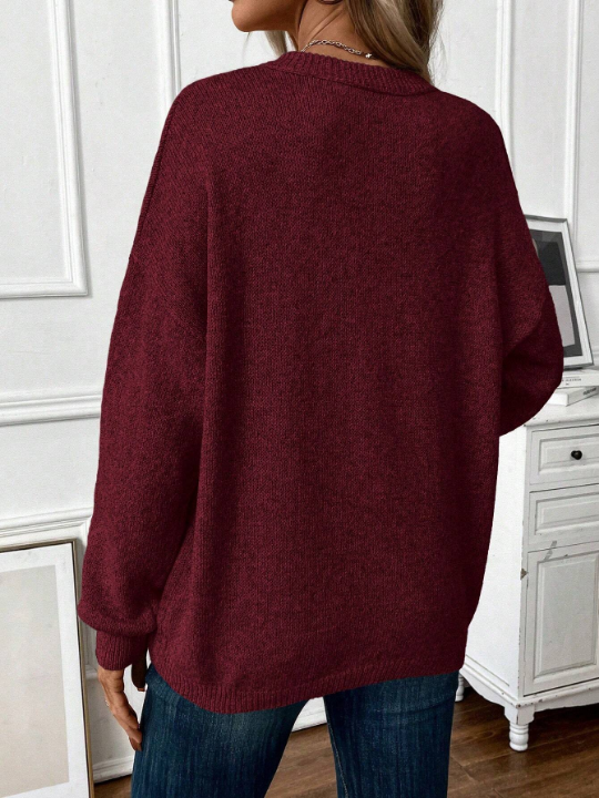 Frenchy Casual Women's Drop Shoulder Sweater