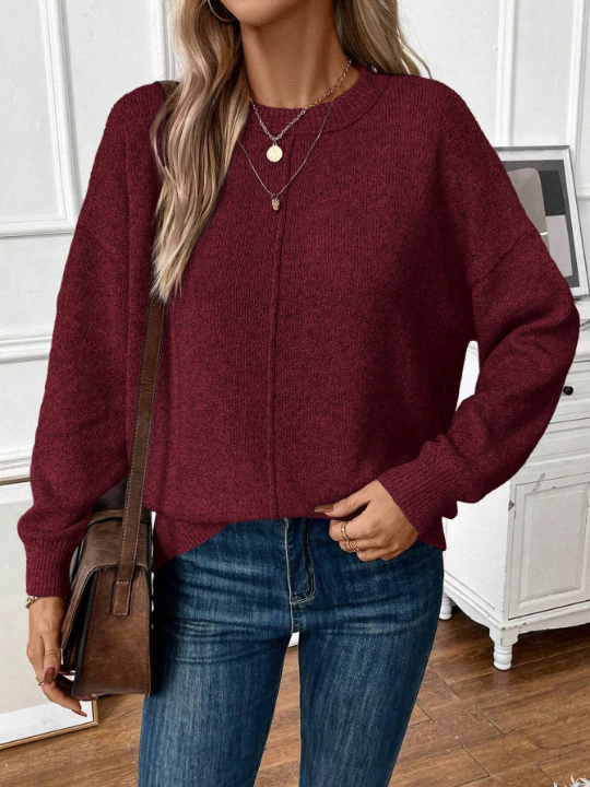 Frenchy Casual Women's Drop Shoulder Sweater