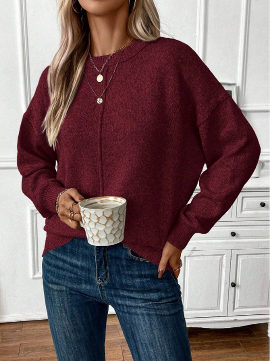 Frenchy Casual Women's Drop Shoulder Sweater