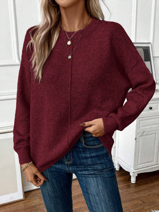 Frenchy Casual Women's Drop Shoulder Sweater