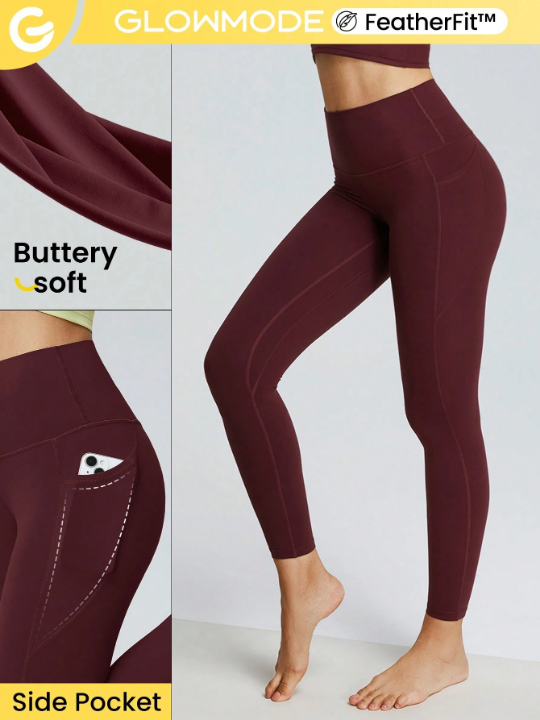 GLOWMODE 24" FeatherFit High-Rise Side Pocket Leggings