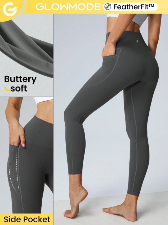 GLOWMODE 24" FeatherFit High-Rise Side Pocket Leggings