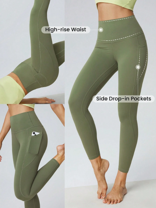 GLOWMODE 24" FeatherFit High-Rise Side Pocket Leggings