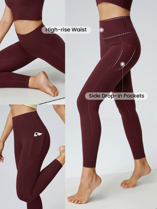 GLOWMODE 24" FeatherFit High-Rise Side Pocket Leggings