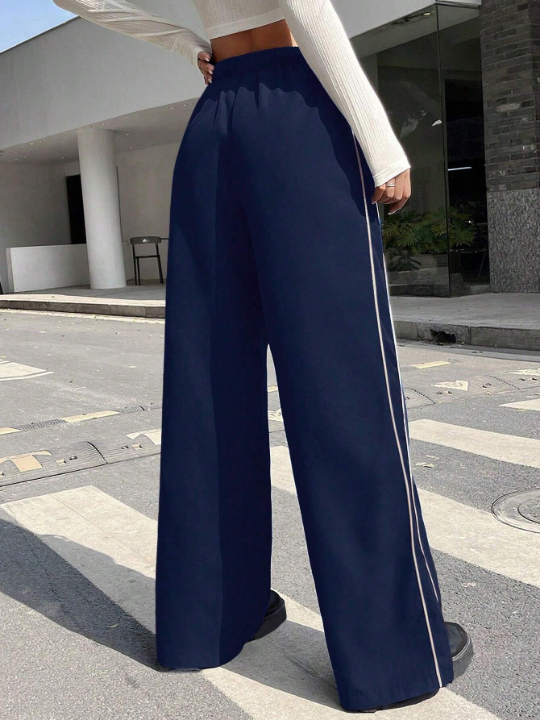 Coolane High Waist Seam Detail Wide Leg Pants