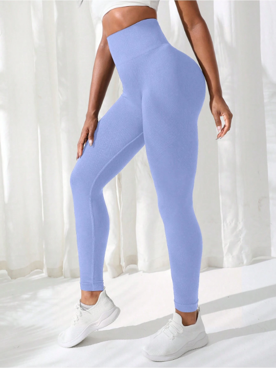 Yoga Basic Solid Color Simple Sport Leggings