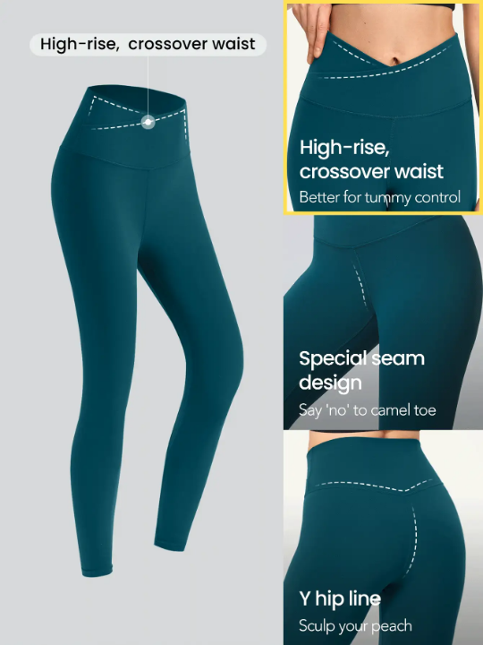 GLOWMODE 24" FeatherFit Crossover Leggings