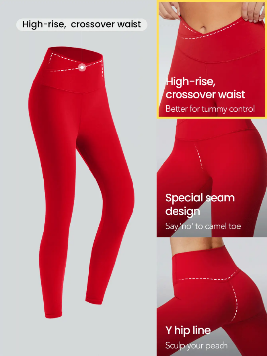 GLOWMODE 24" FeatherFit Crossover Leggings