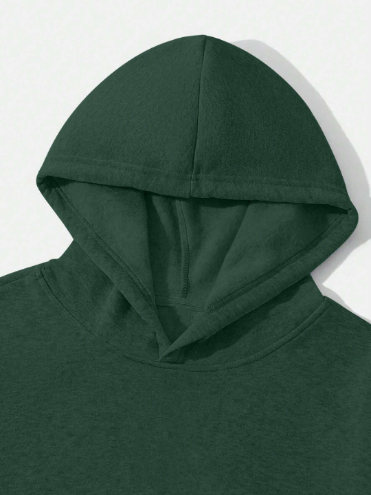 Manfinity Homme Men's Letter Printed Fleece Hoodie