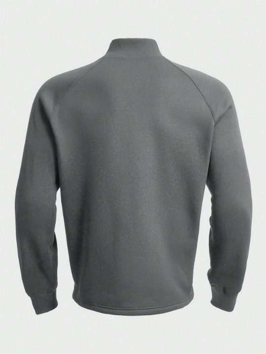 Manfinity Homme Men's Solid Color Raglan Sleeve Sweatshirt