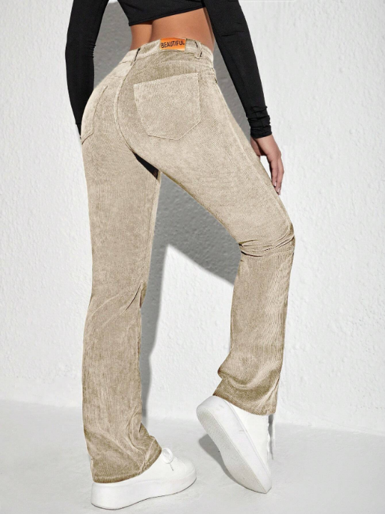 Denim Corduroy Pants