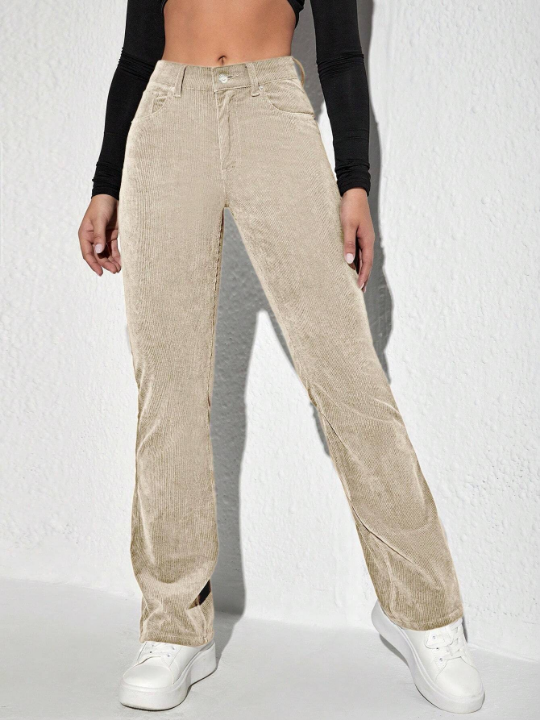 Denim Corduroy Pants