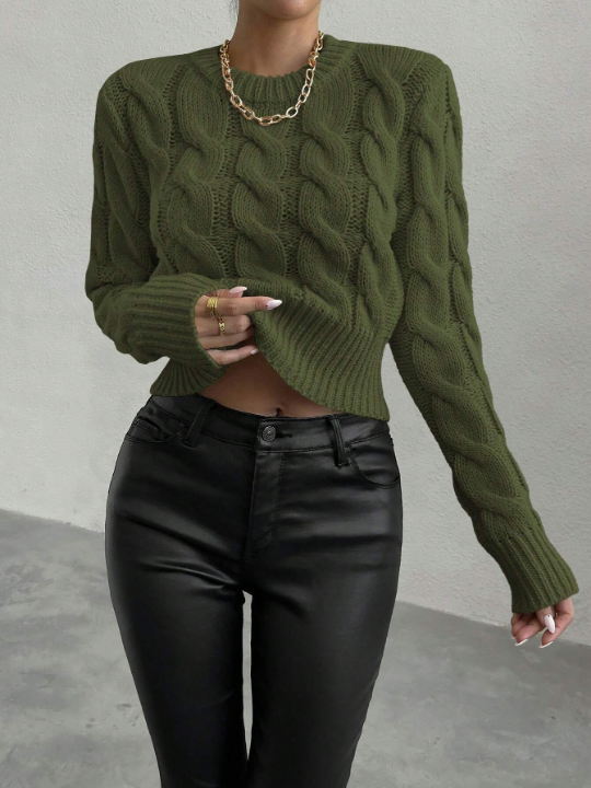 Essnce Solid Color Pullover Sweater