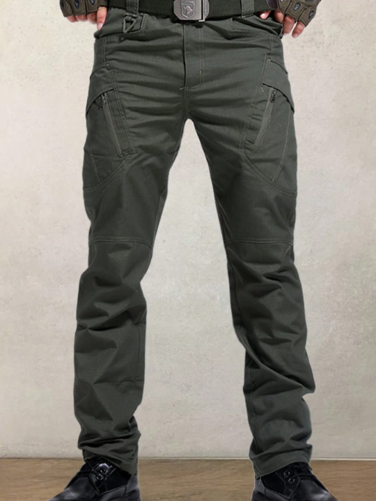 Men's Elastic Waist Multi-pocket Cargo Pants