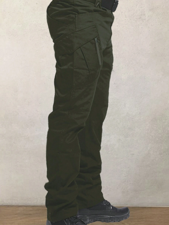 Men's Elastic Waist Multi-pocket Cargo Pants