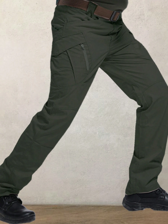 Men's Elastic Waist Multi-pocket Cargo Pants