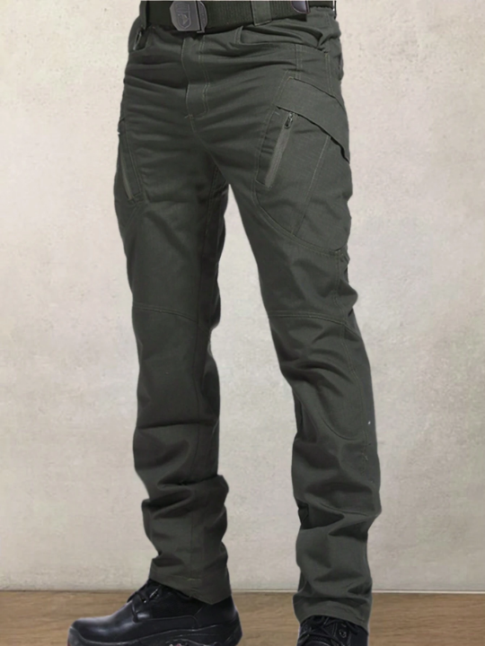 Men's Elastic Waist Multi-pocket Cargo Pants