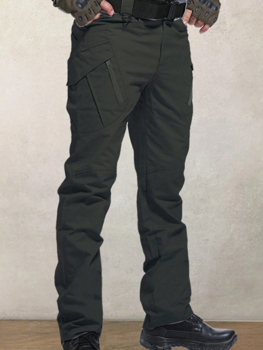 Men's Elastic Waist Multi-pocket Cargo Pants