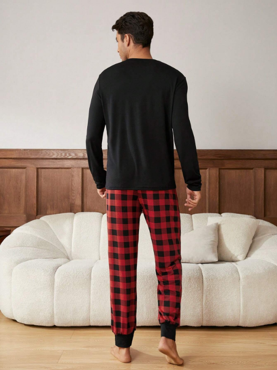 2pcs/set Men's Homewear Set