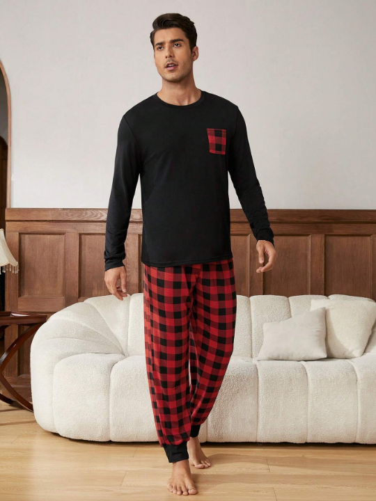 2pcs/set Men's Homewear Set