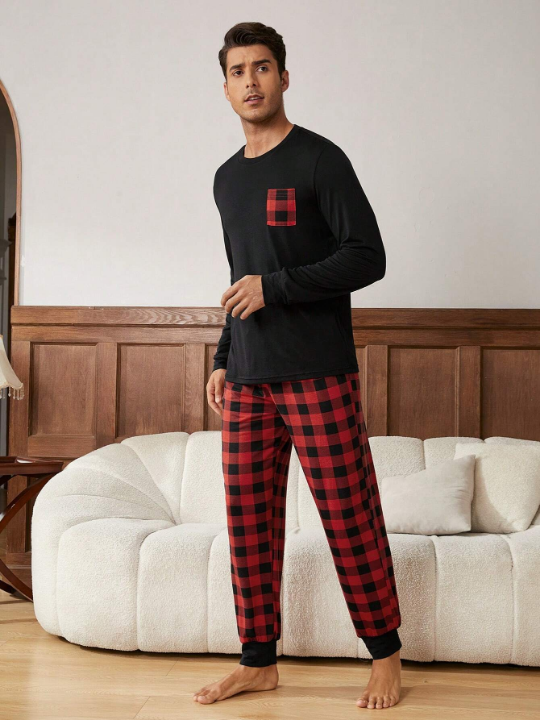 2pcs/set Men's Homewear Set