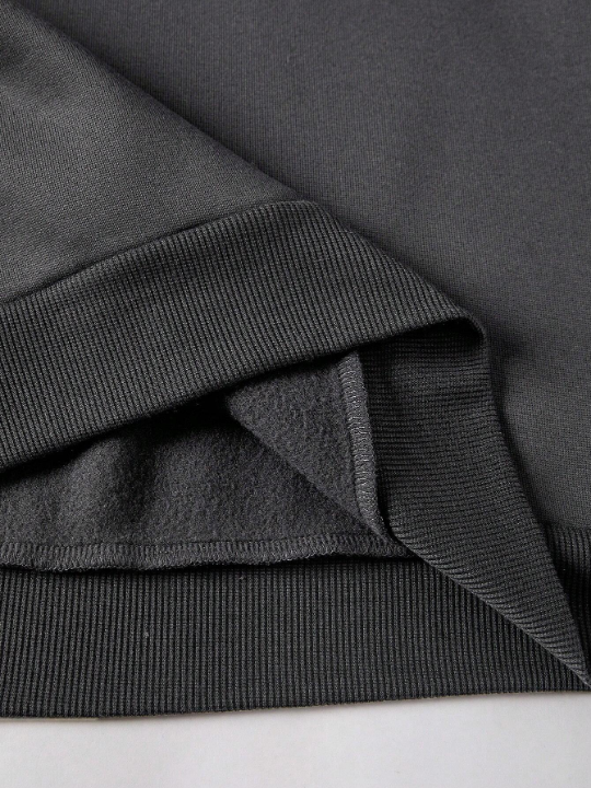 Men's Solid Color Drawstring Hoodie