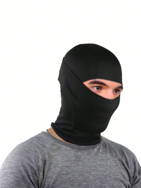 1pc Unisex Balaclava Hat With Face Mask, Sun Protection And Breathable, Suitable For Spring And Summer Outdoor Travel, Cycling, Hiking