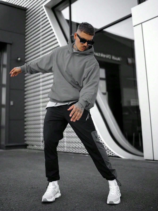 Men's Fashionable Solid Color Hoodie