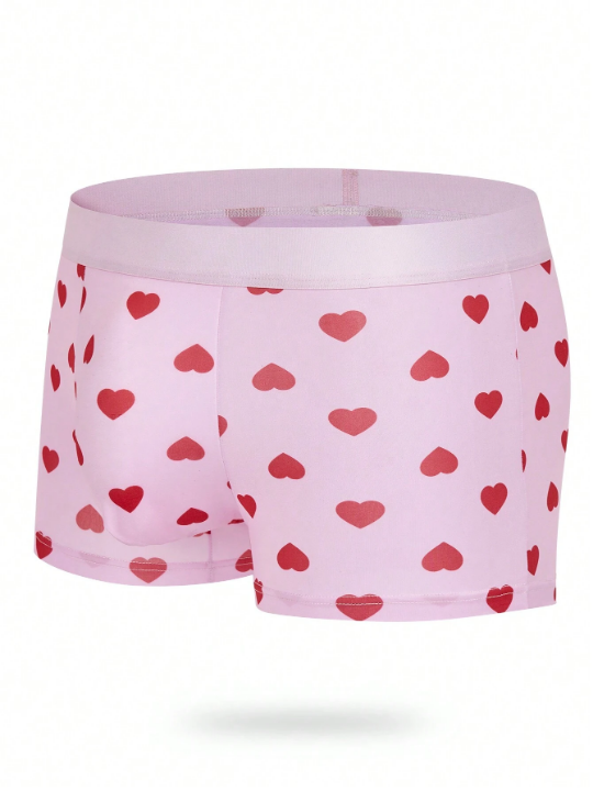 Men's Heart Pattern Trunks