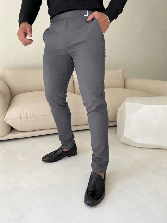 Manfinity Mode Men's Solid Slim Fit Pants