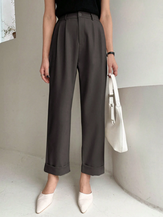 DAZY Ladies' Cuffed Straight Leg Pants