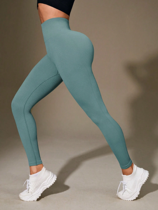 Yoga Basic Solid Color Sports Leggings