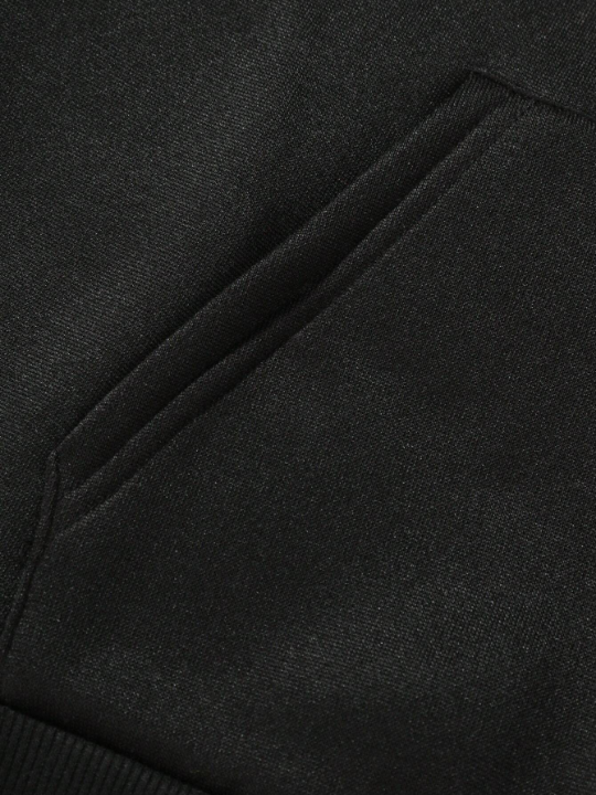 Manfinity EMRG Men's Loose Fit Hooded Sweatshirt With Text Graphic And Fleece Lining