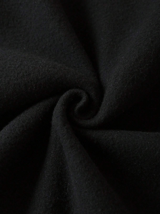 Men's Solid Color Hoodie With Zipper Closure And Drawstring