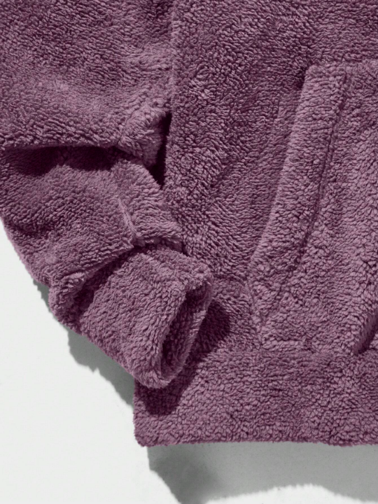 Manfinity Hypemode Men's Simple Solid Color Velvet Hoodie