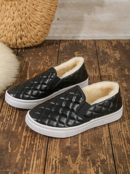 Women's Autumn/winter Velvet Lined Comfortable And Warm Casual Shoes