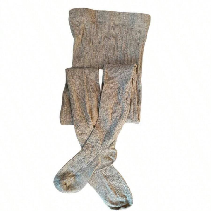 Twisted Light Grey Tights For Autumn And Winter, Keep Warm