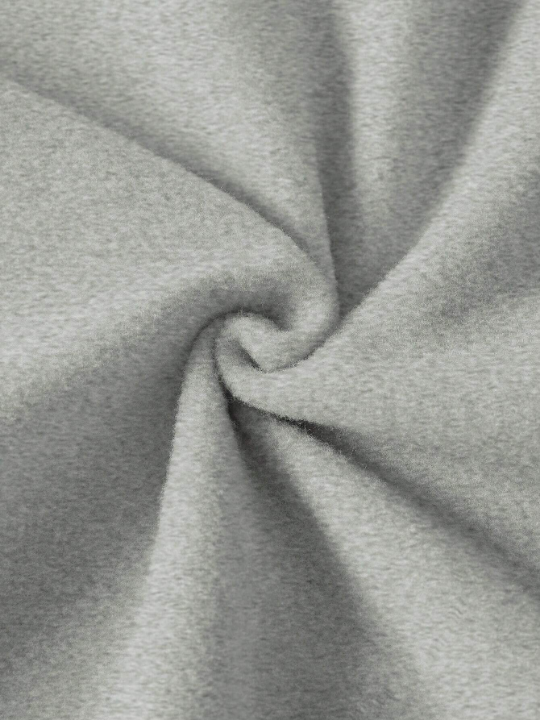 Manfinity Hypemode Loose Men's Thick Fleece Hooded Sweatshirt With Bear Graphic Print