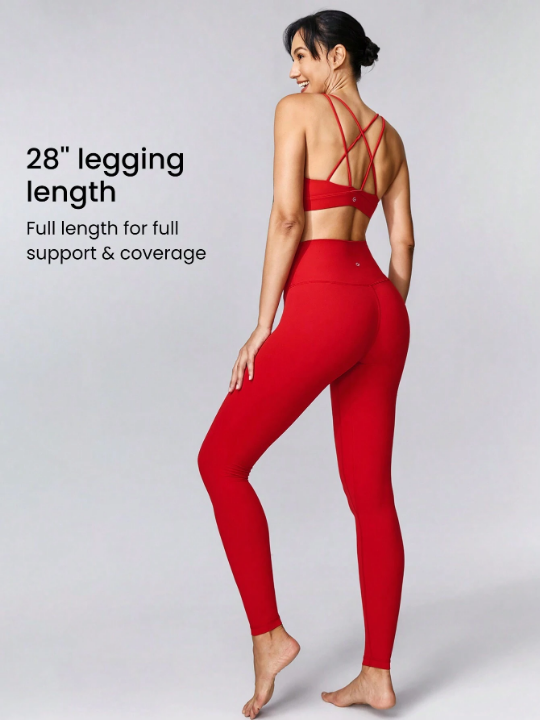 GLOWMODE 28" FeatherFit Crossover Leggings