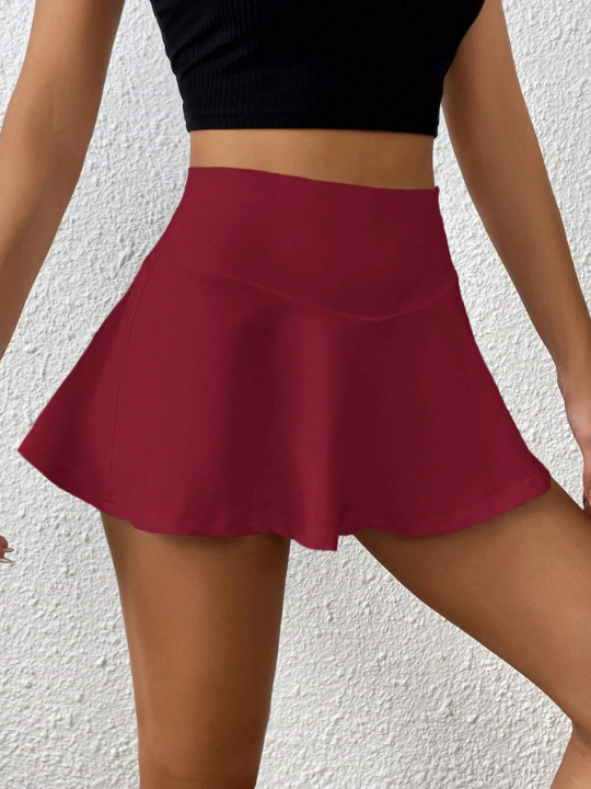 EZwear Women'S Solid Color Skort