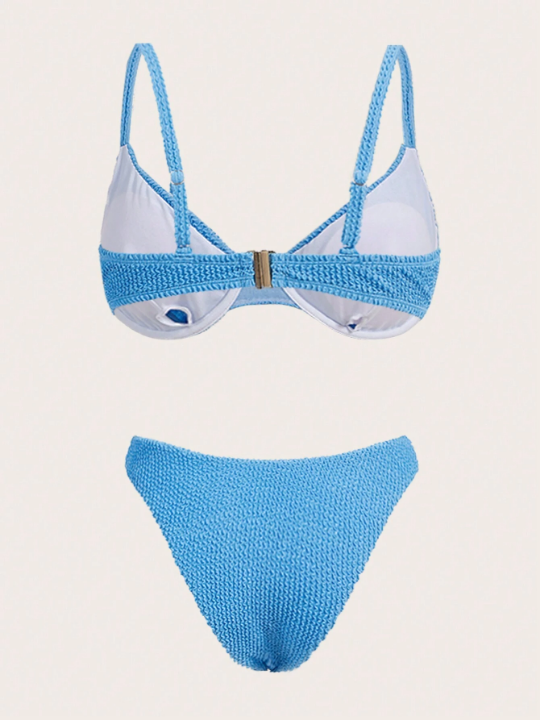 DD+ Ladies' Solid Color Swimsuit Set