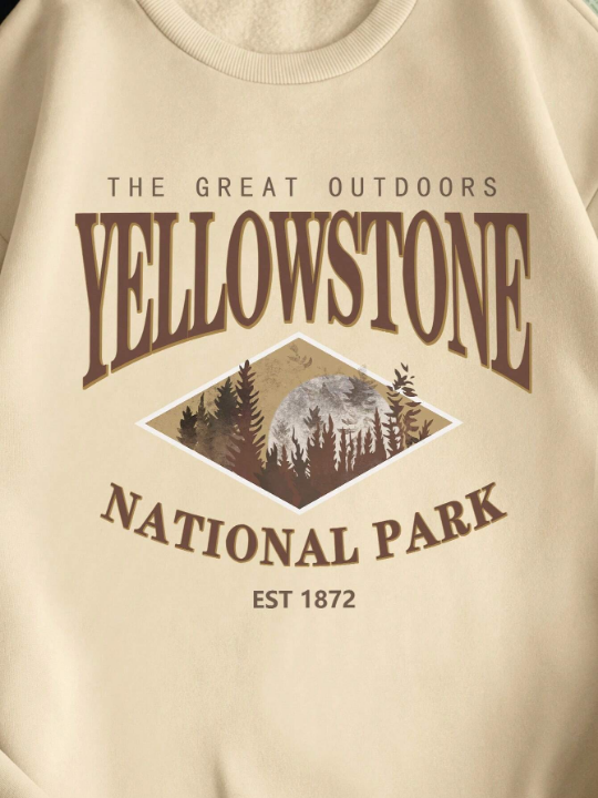 Men's Forest Print Crewneck Sweatshirt